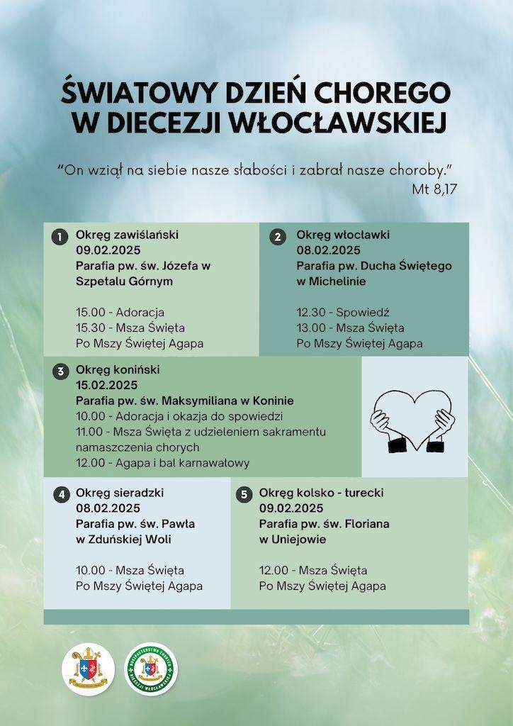 Światowy Dzień Chorego w diecezji włocławskiej (zaproszenie)