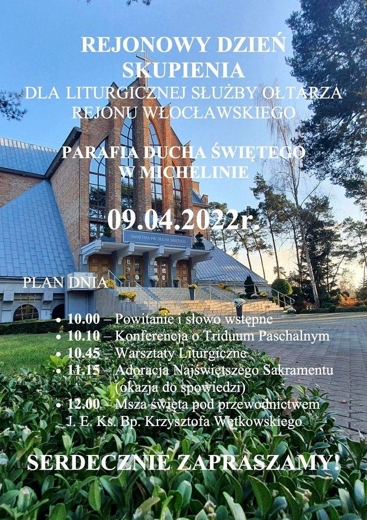 Dzień skupienia ministrantów rejonu włocławskiego (zaproszenie)