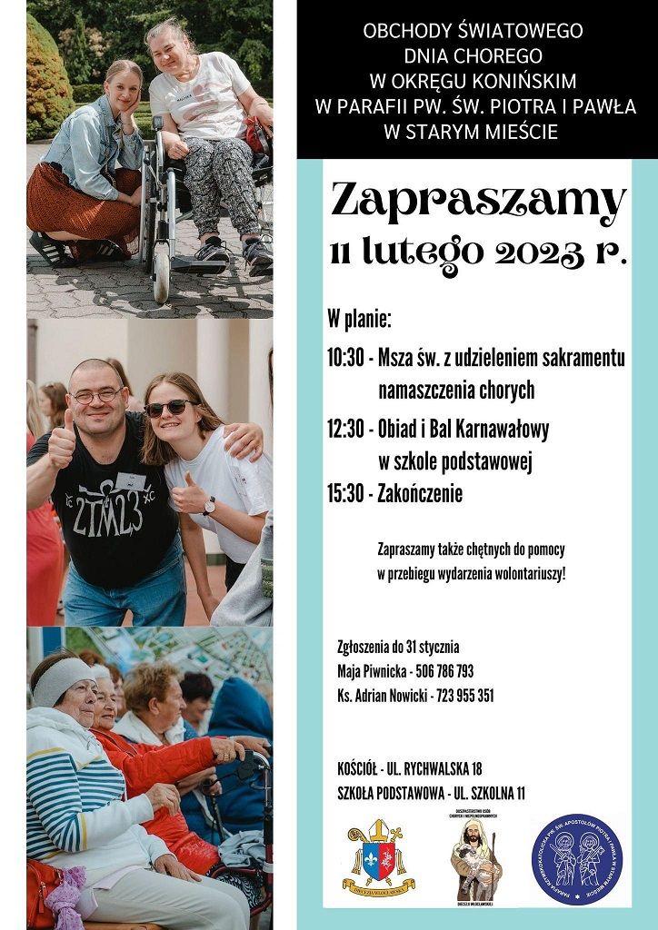 Obchody światowego dnia chorego w okręgu konińskim (zaproszenie)