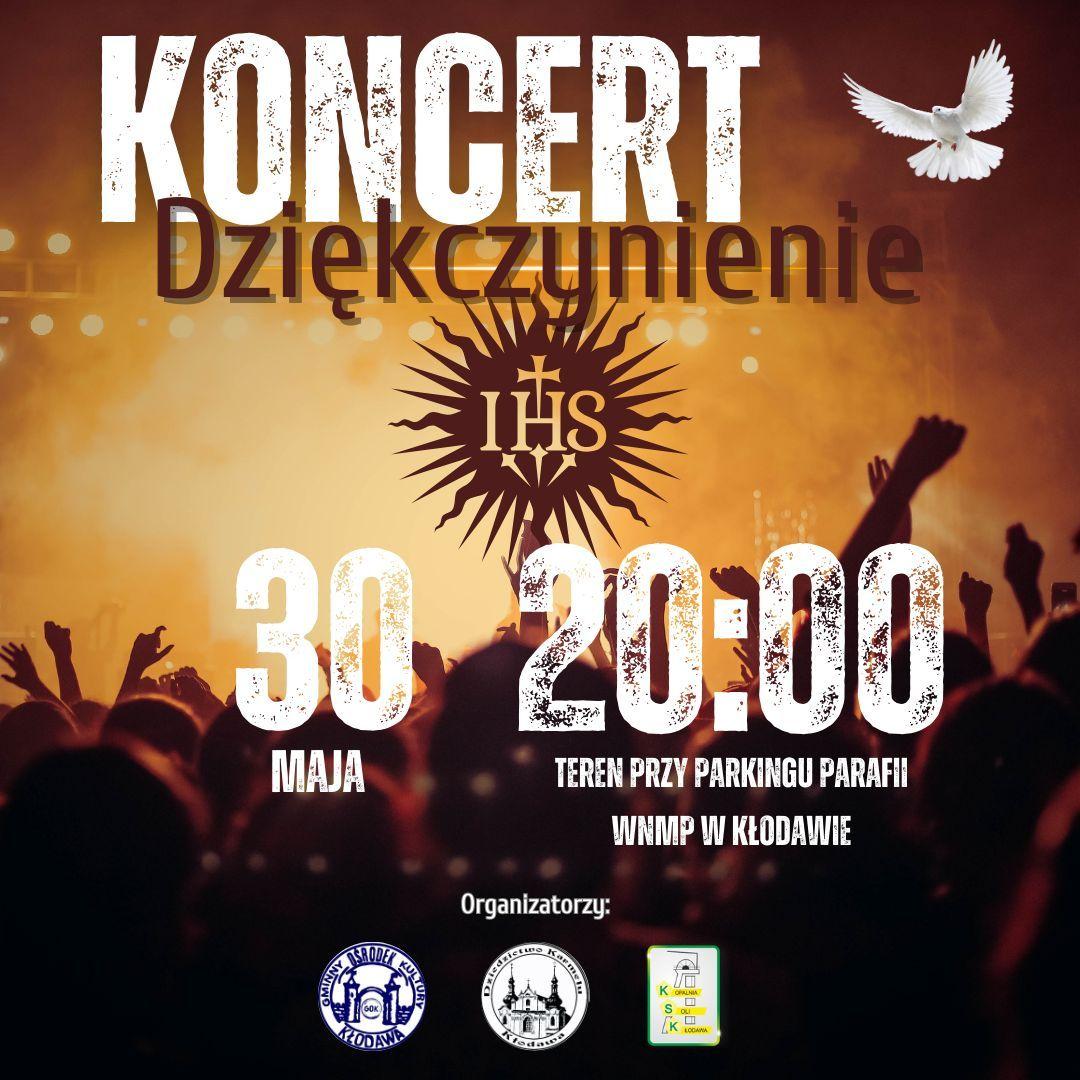 Koncert Dziękczynienie w Kłodawie (zaproszenie)