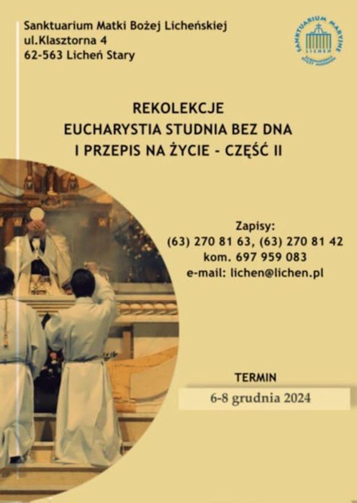 Licheń: Rekolekcje eucharystyczne (zaproszenie)