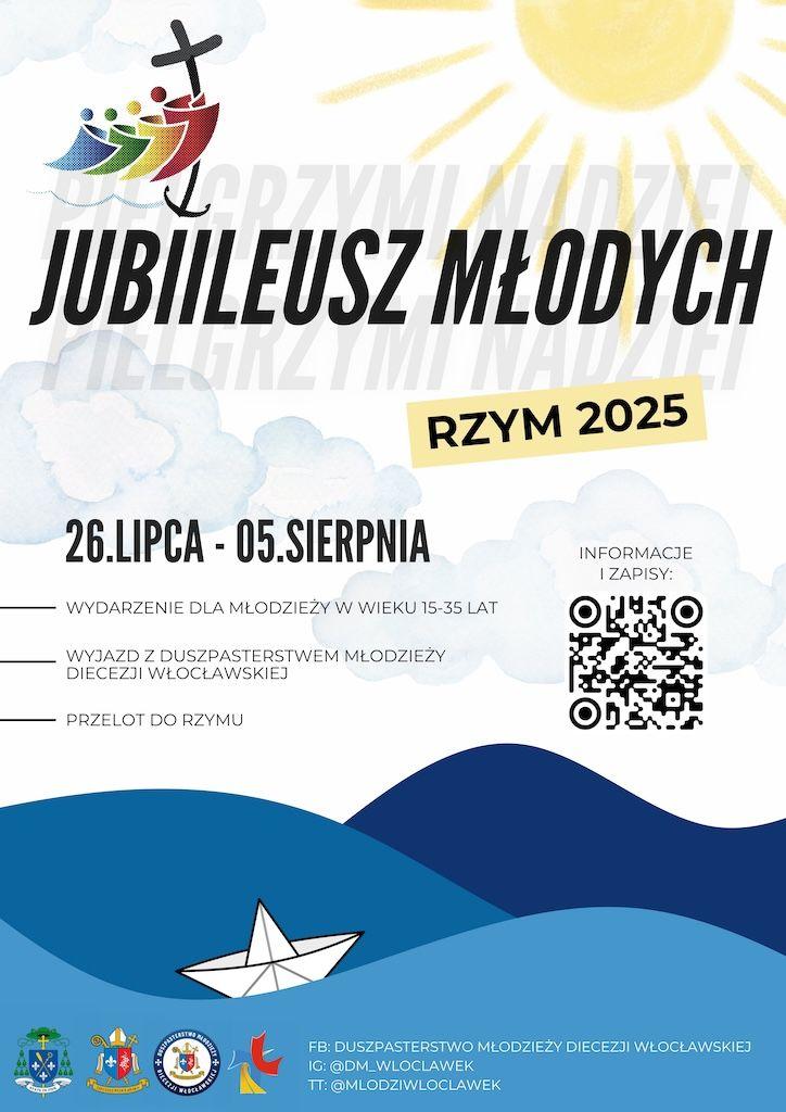 Pielgrzymka na Jubileusz Młodych do Rzymu (zaproszenie)