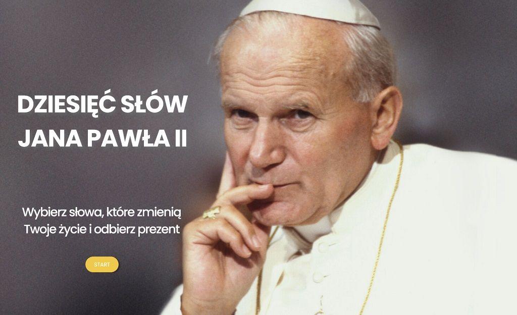 „Dziesięć słów Jana Pawła II” (zaproszenie)