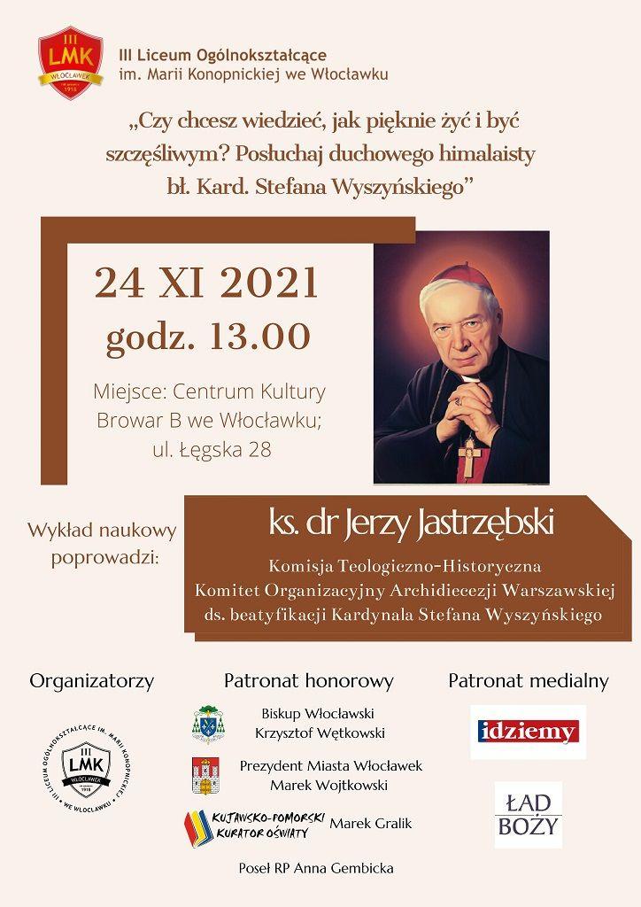 Wykład o bł. kard. Stefanie Wyszyńskim (zaproszenie)