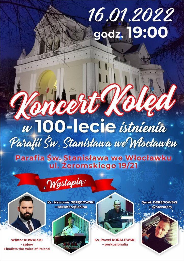 Koncert Kolęd w parafii św. Stanisława (zaproszenie)