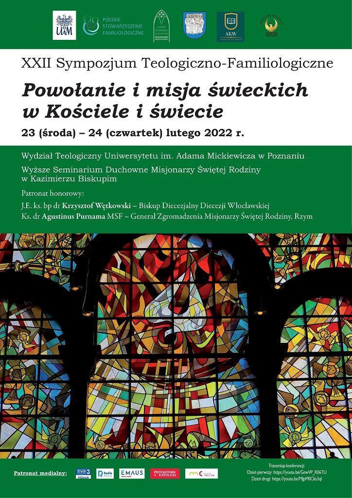 XXII Sympozjum Teologiczno-Familiologiczne w Kazimierzu Biskupim (zaproszenie)