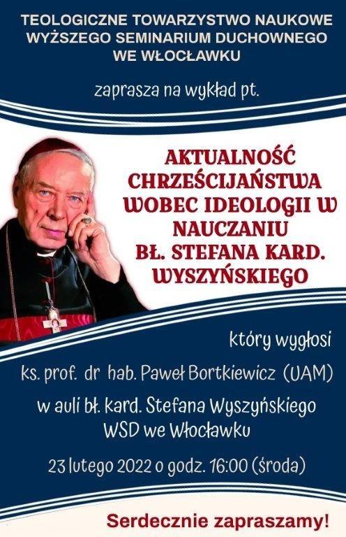 Wykład otwarty ks prof. Pawła Bortkiewicza (zaproszenie)