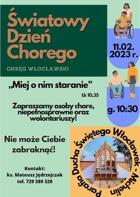 Światowy Dzień Chorego w okręgu włocławskim (zaproszenie)