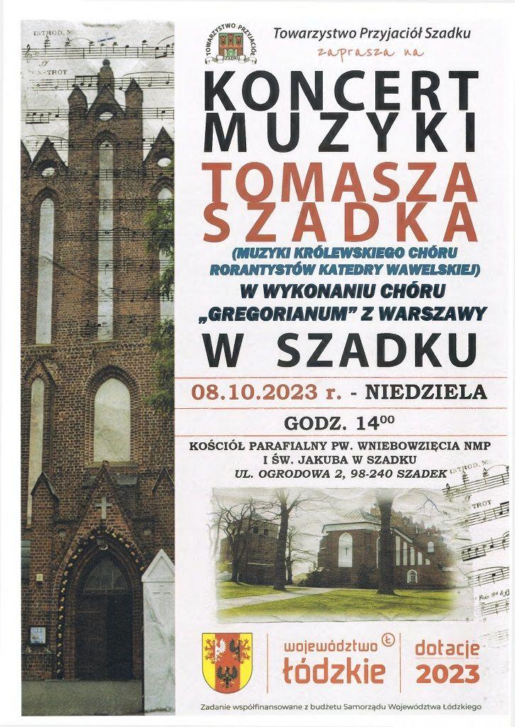 Szadek: koncert muzyki Tomasza Szadka (zaproszenie)