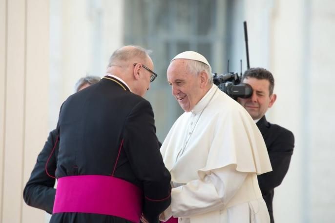 Najważniejsze wydarzenia mijającego roku – rzymska wizyta bp. Wiesława Meringa pod znakiem „Trzech Papieży”