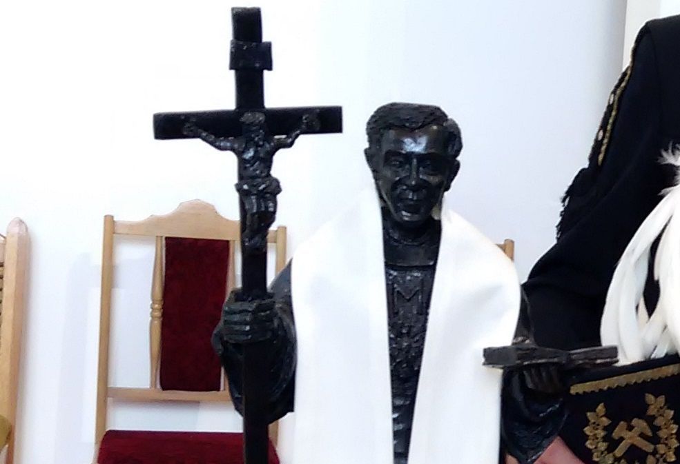 Włocławek: Poświęcenie węglowej figury bł. ks. Jerzego Popiełuszki