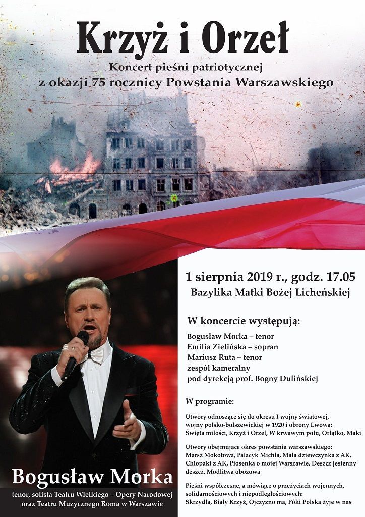 Licheń: obchody 75. rocznicy wybuchu Powstania Warszawskiego (zapowiedź)