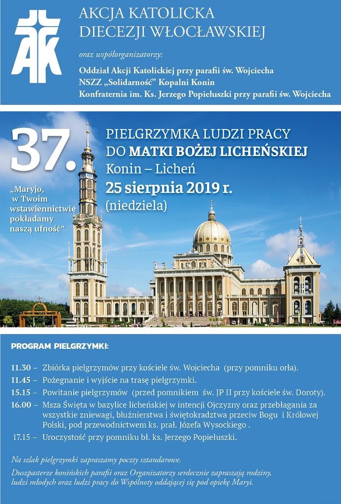 Pielgrzymka Ludzi Pracy do Lichenia (zaproszenie)