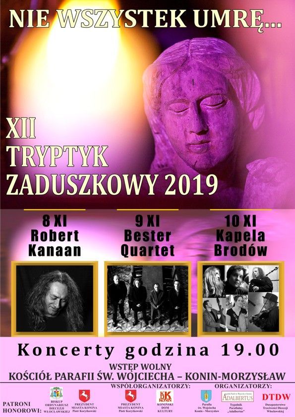 Konin: XII Tryptyk Zaduszkowy „Nie wszystek umrę…” (zaproszenie)