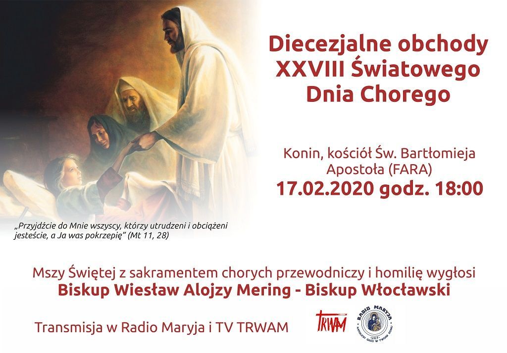 Diecezjalne obchody XVIII Światowego Dnia Chorego (zapowiedź)