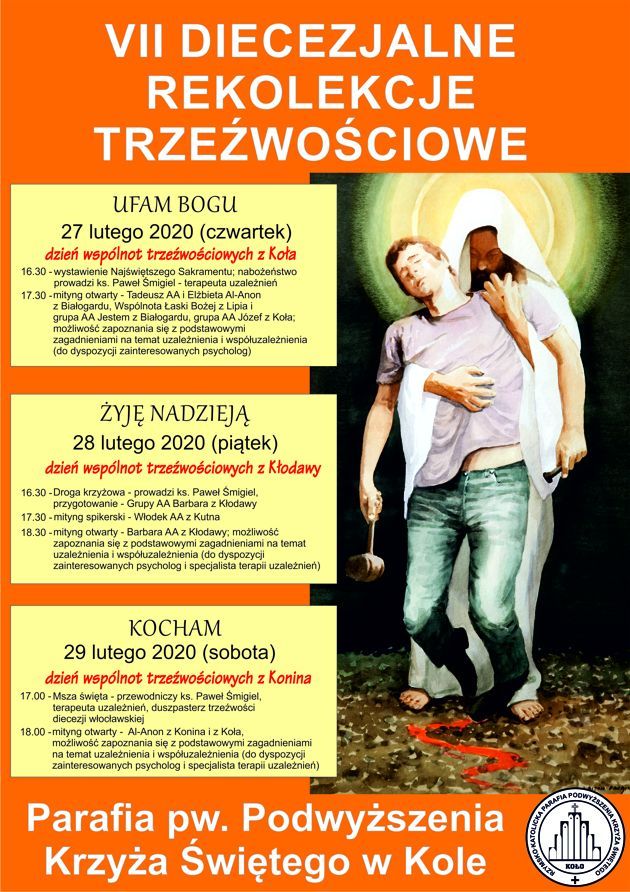 VII Diecezjalne Rekolekcje Trzeźwościowe (zaproszenie)