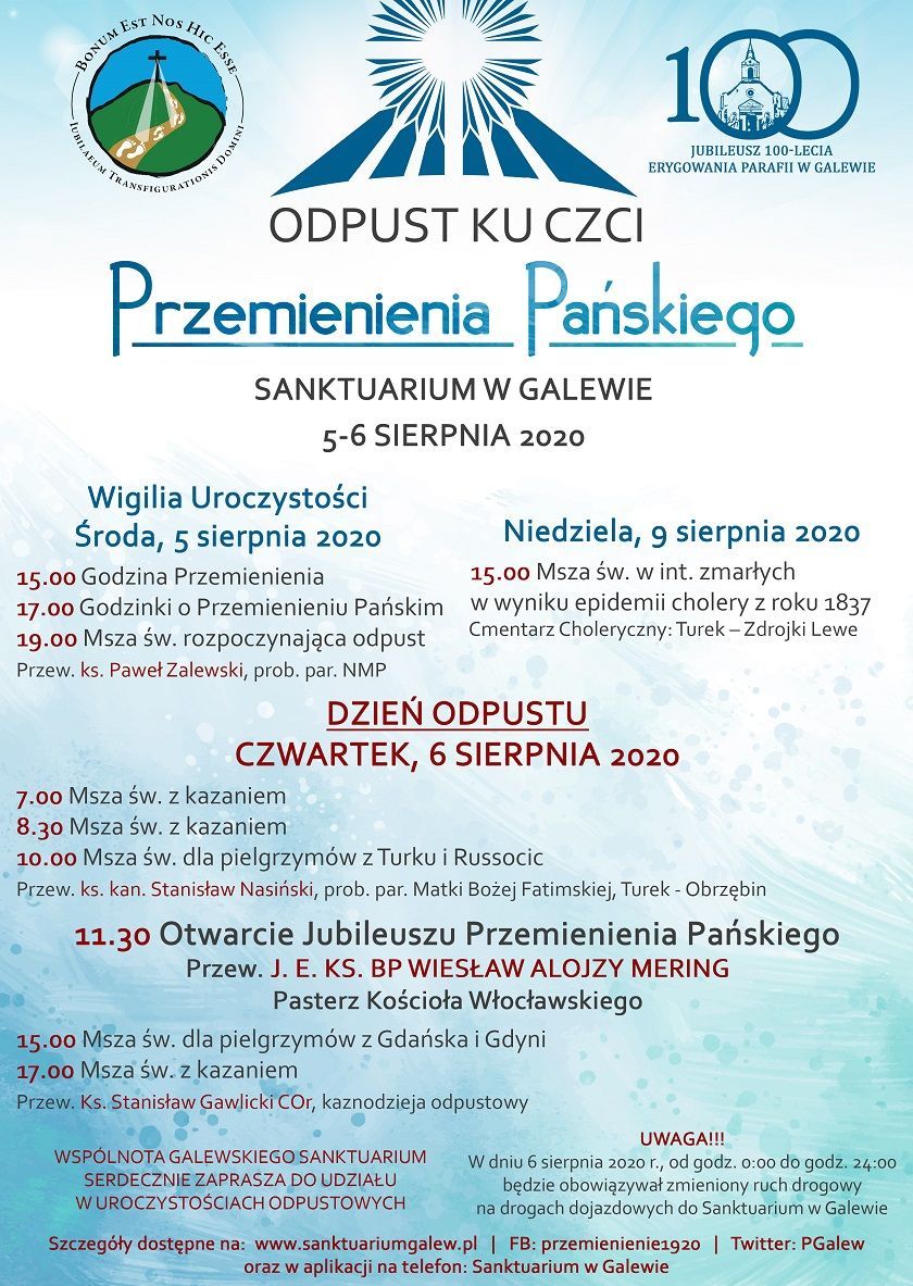 Galew: zaproszenie na uroczystości odpustowe