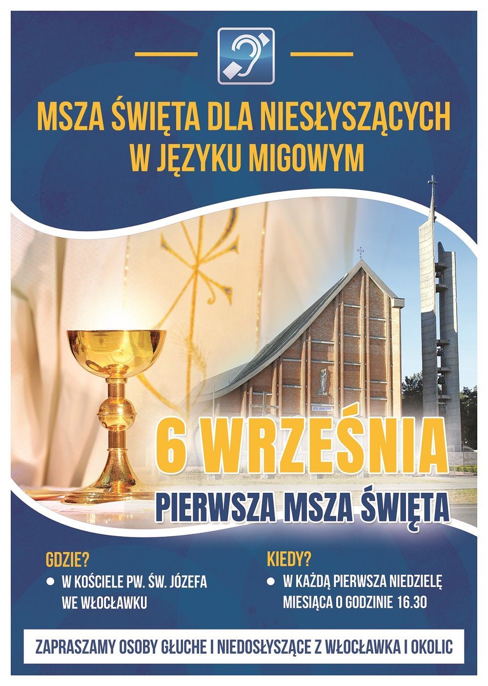 Msza św. dla niesłyszących w języku migowym (zaproszenie)