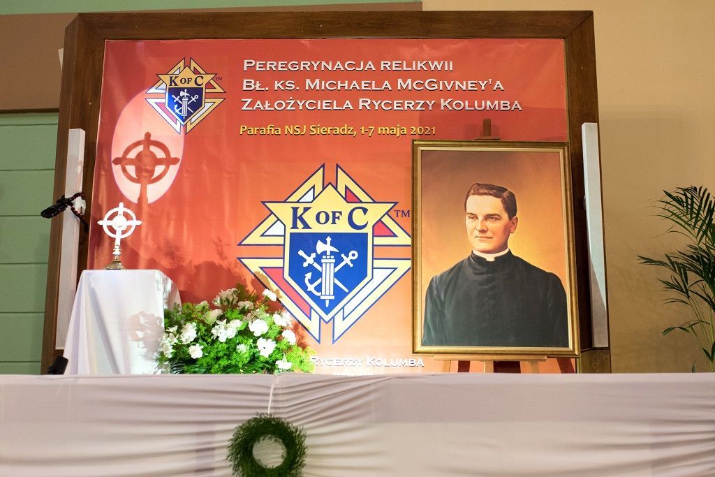 Sieradz: nawiedzenie relikwii bł. ks. M. McGivney’a