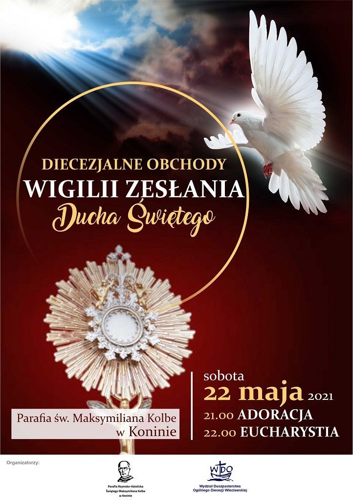 Konin: czuwanie w Wigilię Zesłania Ducha Świętego (zaproszenie)