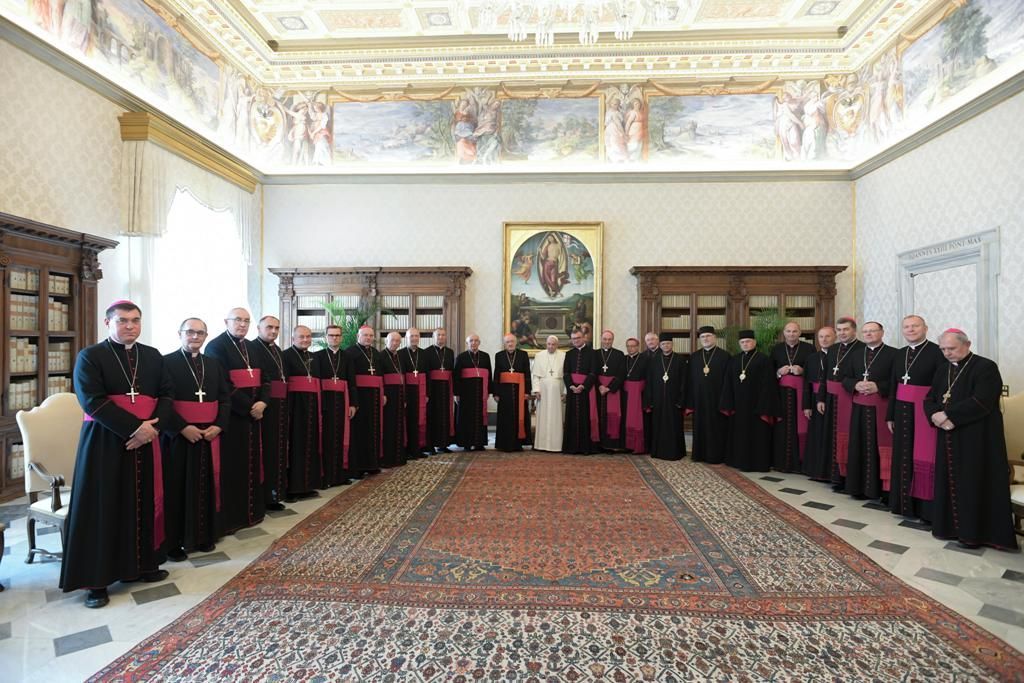 Bp Wętkowski wraz z trzecią grupą biskupów polskich z wizytą u papieża