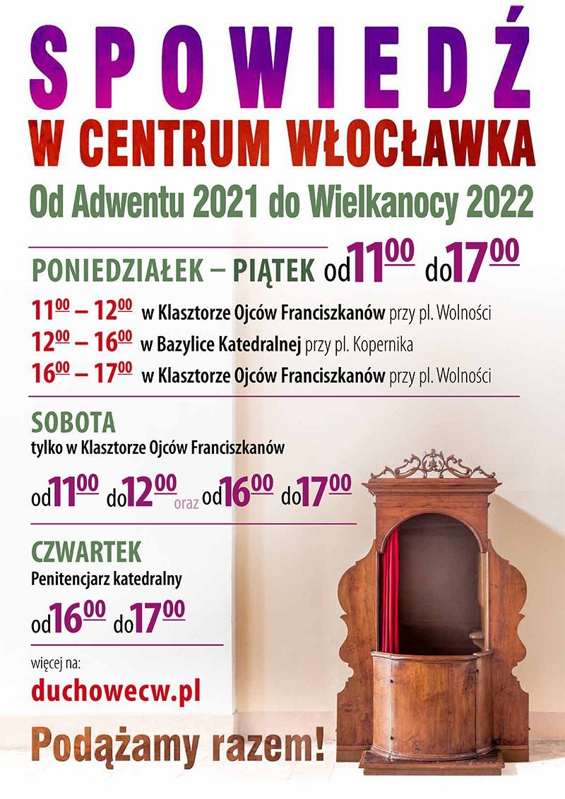 Włocławek: rusza inicjatywa stałego konfesjonału