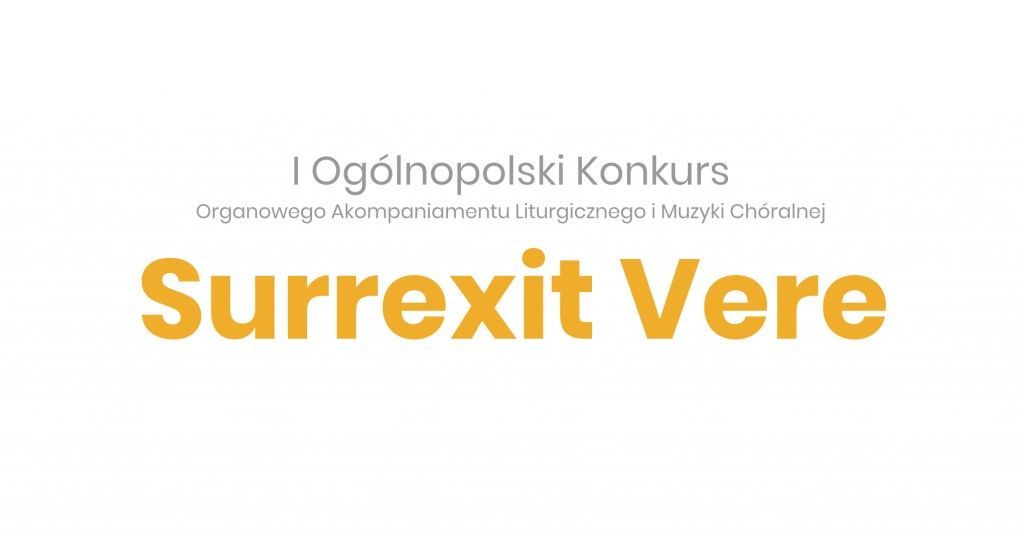 Konkurs Surrexit vere (zaproszenie)