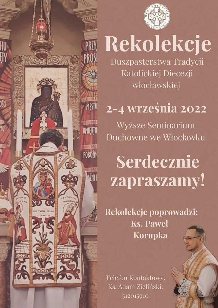 Rekolekcje duszpasterstwa tradycji katolickiej (zaproszenie)