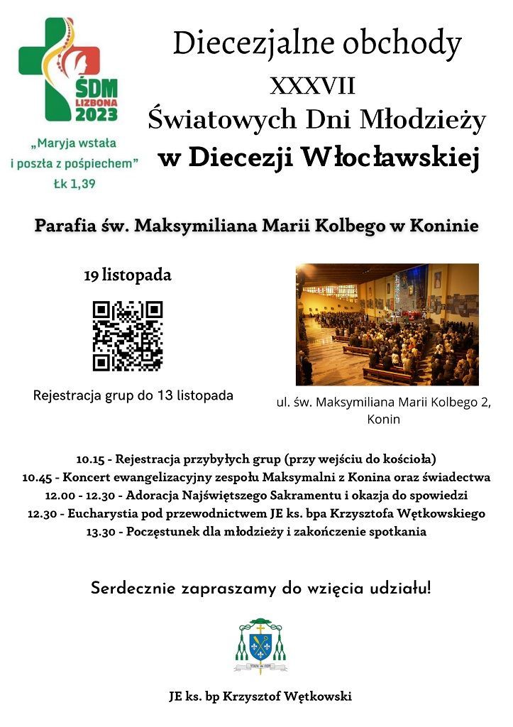 XXXVII Światowe Dni Młodzieży w wymiarze diecezjalnym (zapowiedź i zaproszenie)