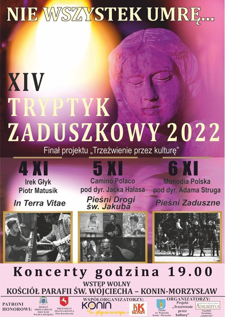 XIV Tryptyk Zaduszkowy „Nie wszystek umrę…” 2022 (zaproszenie)