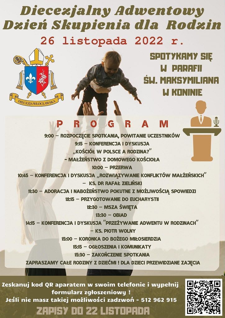 Diecezjalny adwentowy dzień skupienia dla rodzin (zaproszenie)