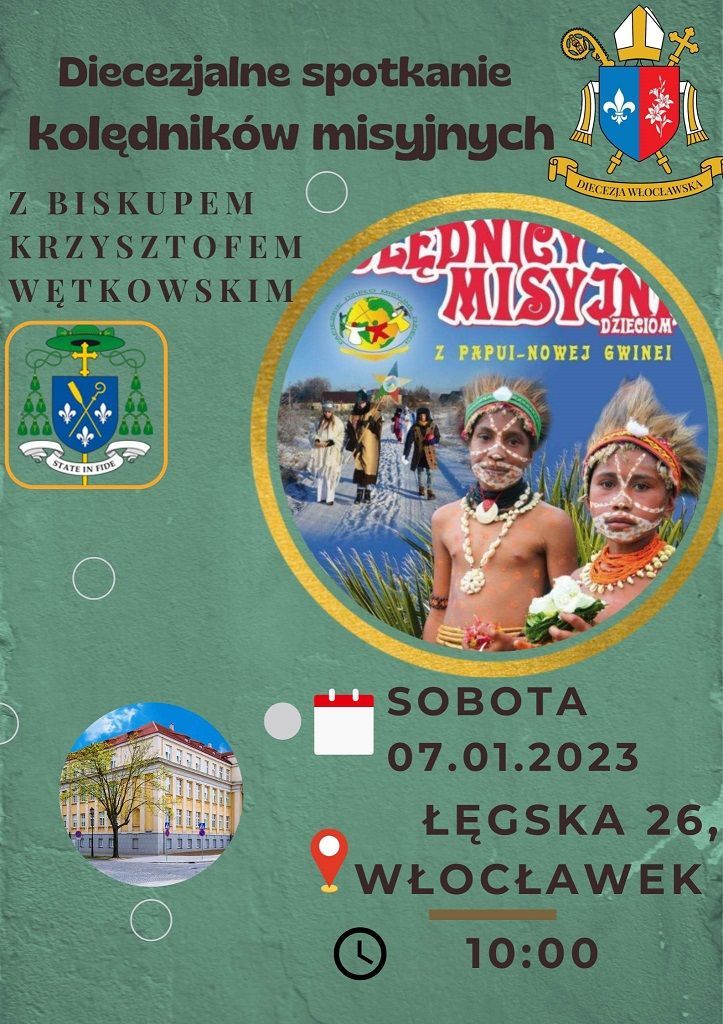 Spotkanie kolędników misyjnych z Biskupem Włocławskim (zapowiedź)