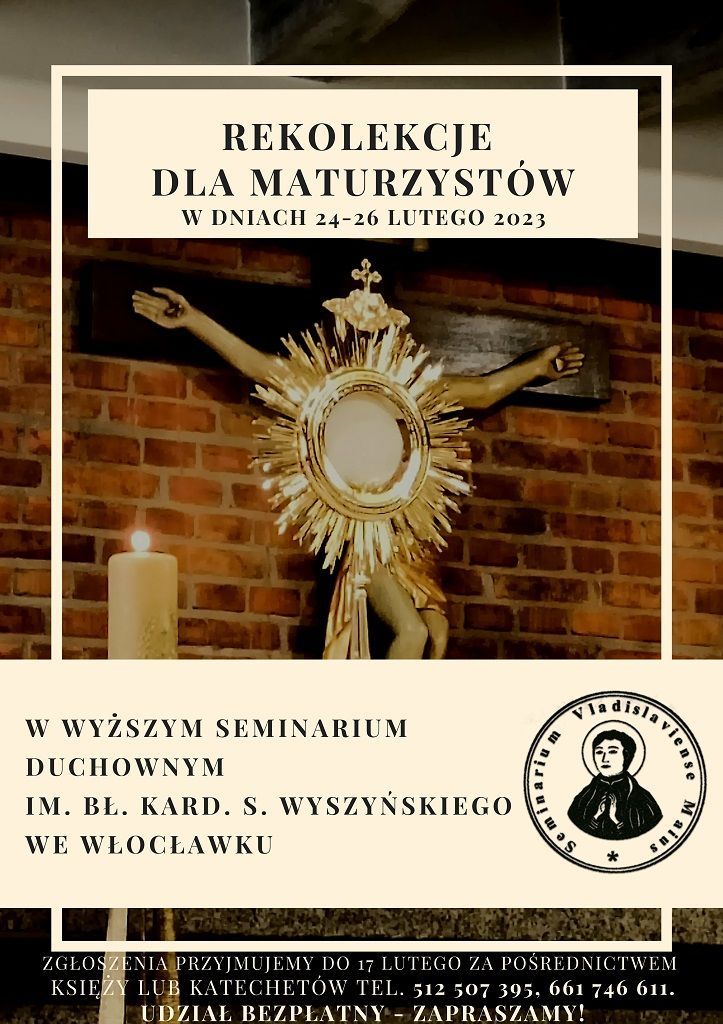 Rekolekcje dla maturzystów (zapowiedź i zaproszenie)