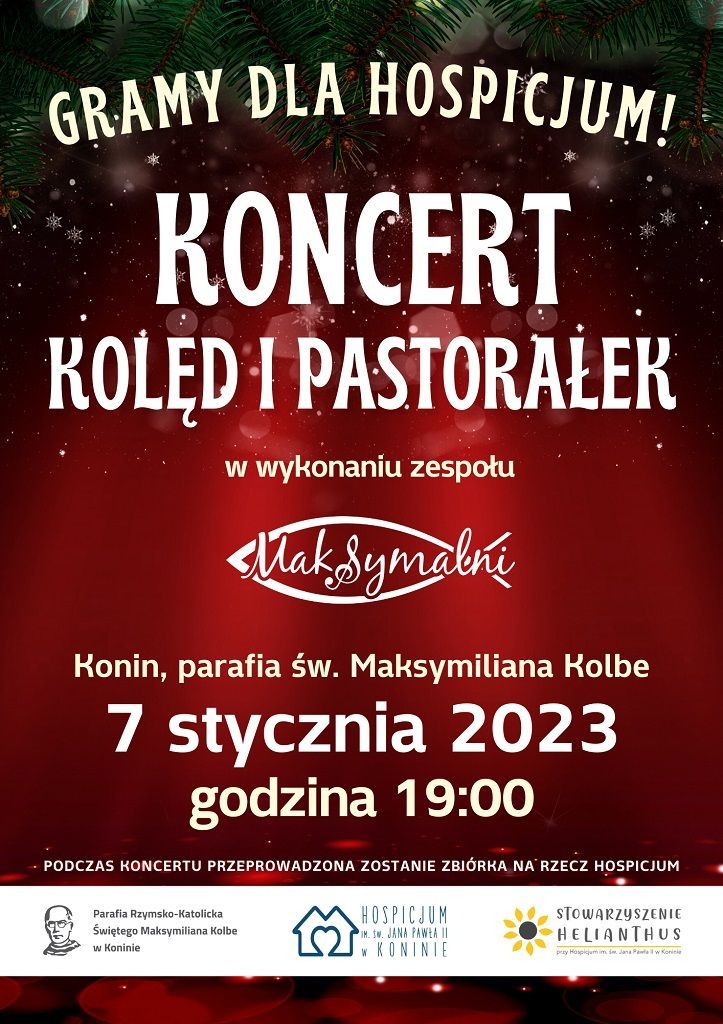 Konin: koncert kolęd i pastorałek w parafii św. Maksymiliana (zaproszenie)