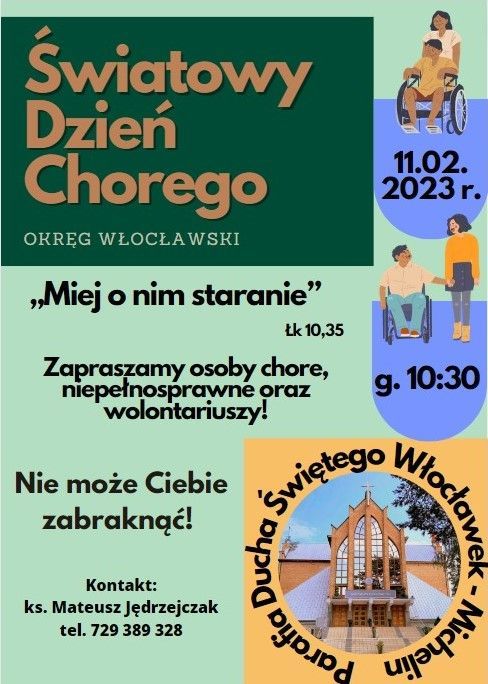 Światowy Dzień Chorego w okręgu włocławskim (zaproszenie)