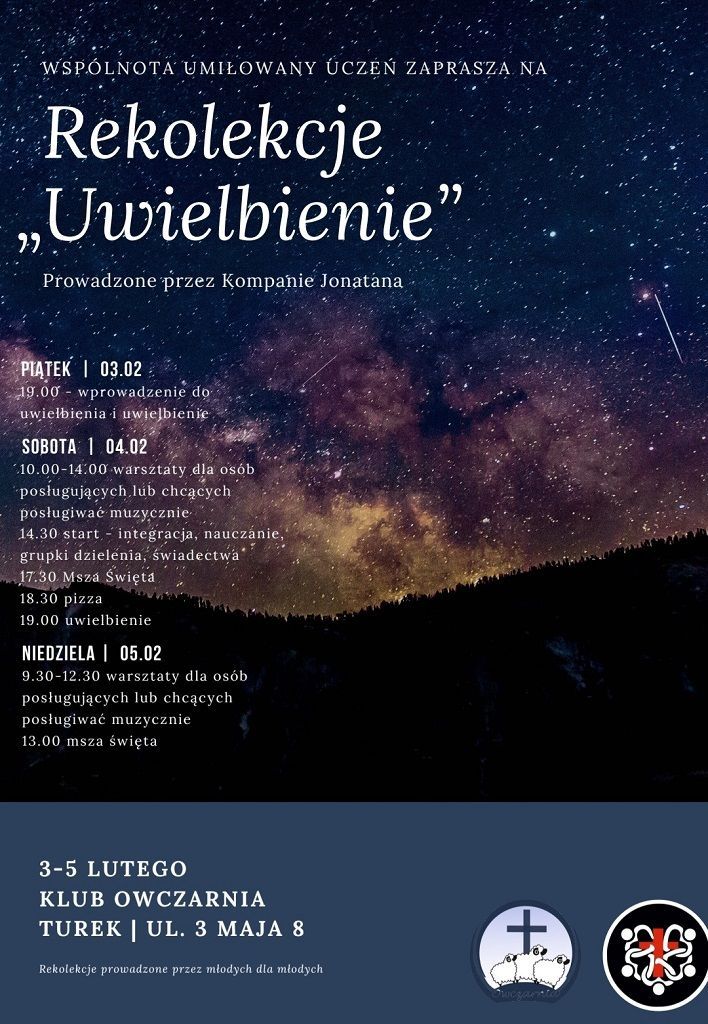 Rekolekcje "Uwielbienie" w Turku (zaproszenie)