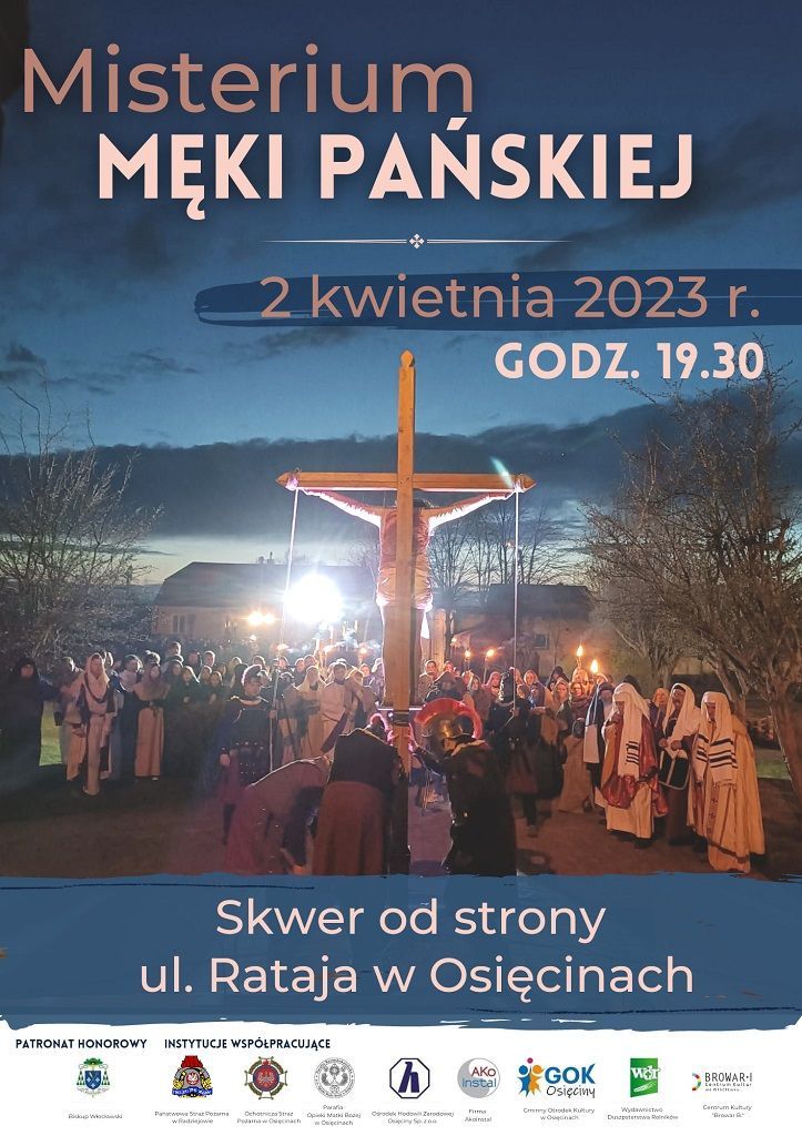 Osięciny: Misterium Męki Pańskiej (zaproszenie)