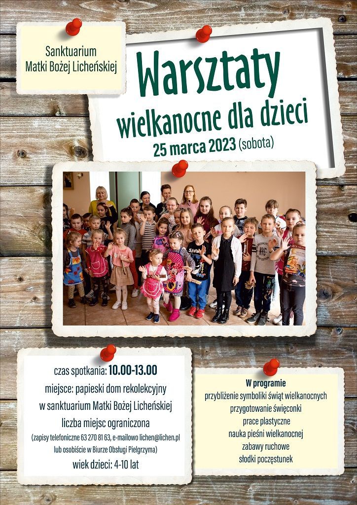 Warsztaty wielkanocne dla dzieci (zaproszenie)