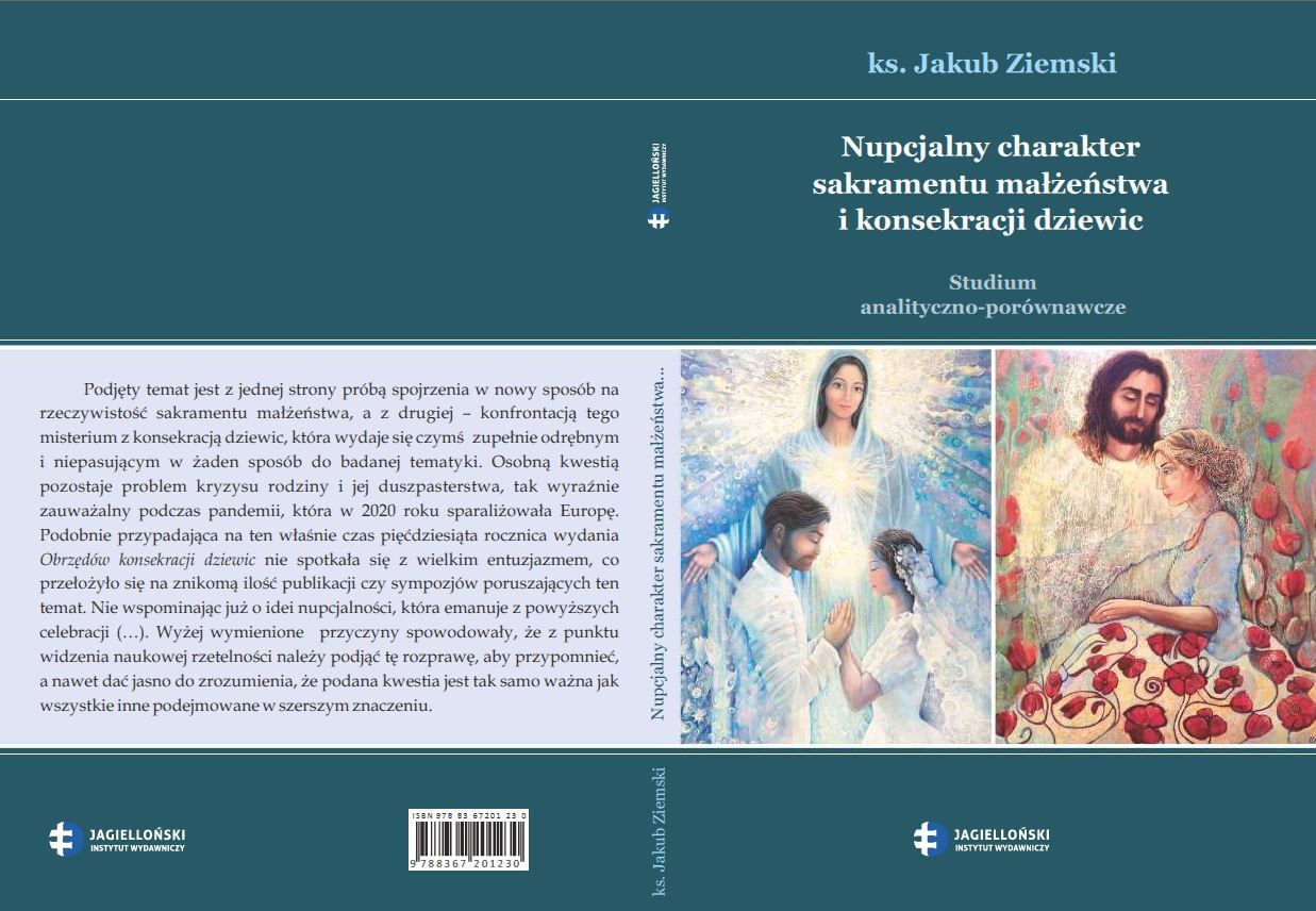 Ukazała się książka ks. J. Ziemskiego: „Małżeństwo i dziewictwo konsekrowane”