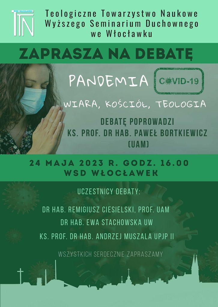 Debata TTN WSD: pandemia covid19 - wiara, Kościół, teologia (zaproszenie)