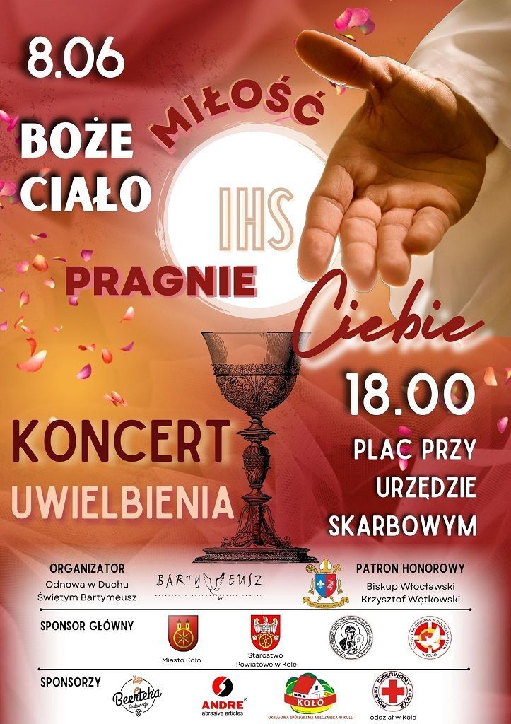 Koncert uwielbienia w Kole (zaproszenie)