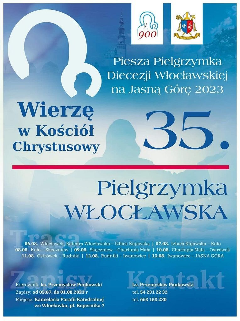 Ruszają zapisy na Pieszą Pielgrzymkę Włocławską na Jasną Górę