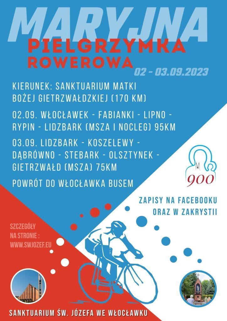 Maryjna Pielgrzymka Rowerowa do Gietrzwałdu (zaproszenie)