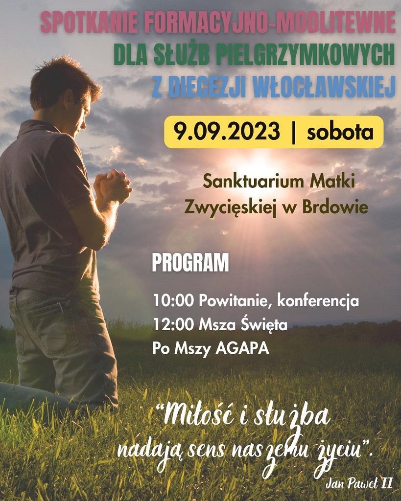 Dzień skupienia służb pielgrzymkowych (zaproszenie)