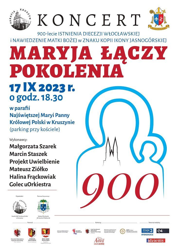 Kruszyn: koncert "Maryja łączy pokolenia" (zaproszenie)