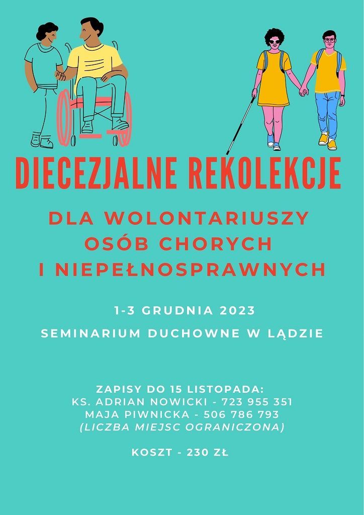 Rekolekcje dla wolontariuszy osób chorych i niepełnosprawnych
