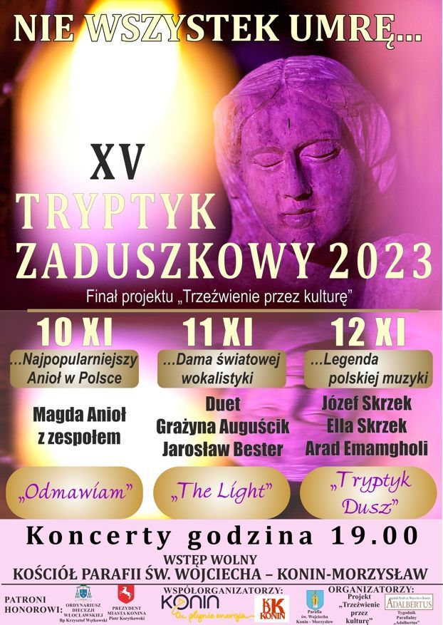 XV Tryptyk Zaduszkowy „Nie wszystek umrę…” (zaproszenie)