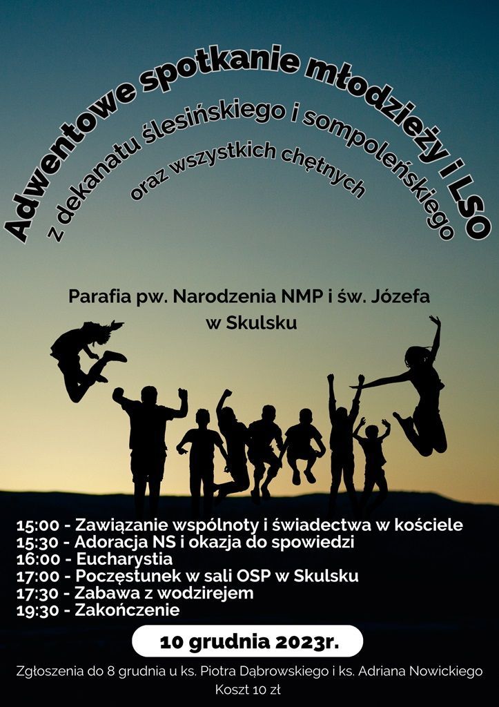 Adwentowe spotkanie młodzieży i LSO (zapowiedź)