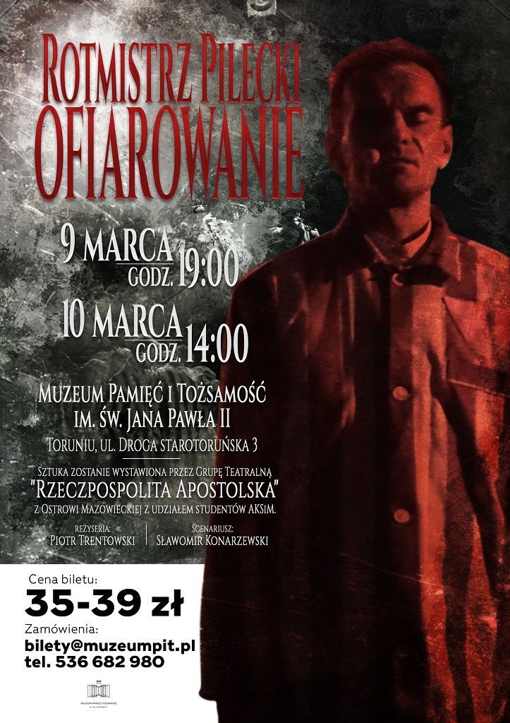 „Rotmistrz Pilecki. Ofiarowanie” (zaproszenie)