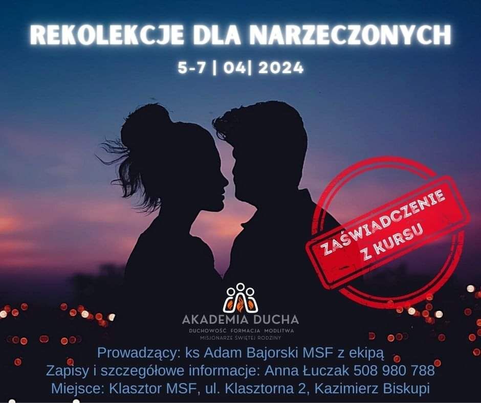 Rekolekcje dla narzeczonych (zapowiedź)